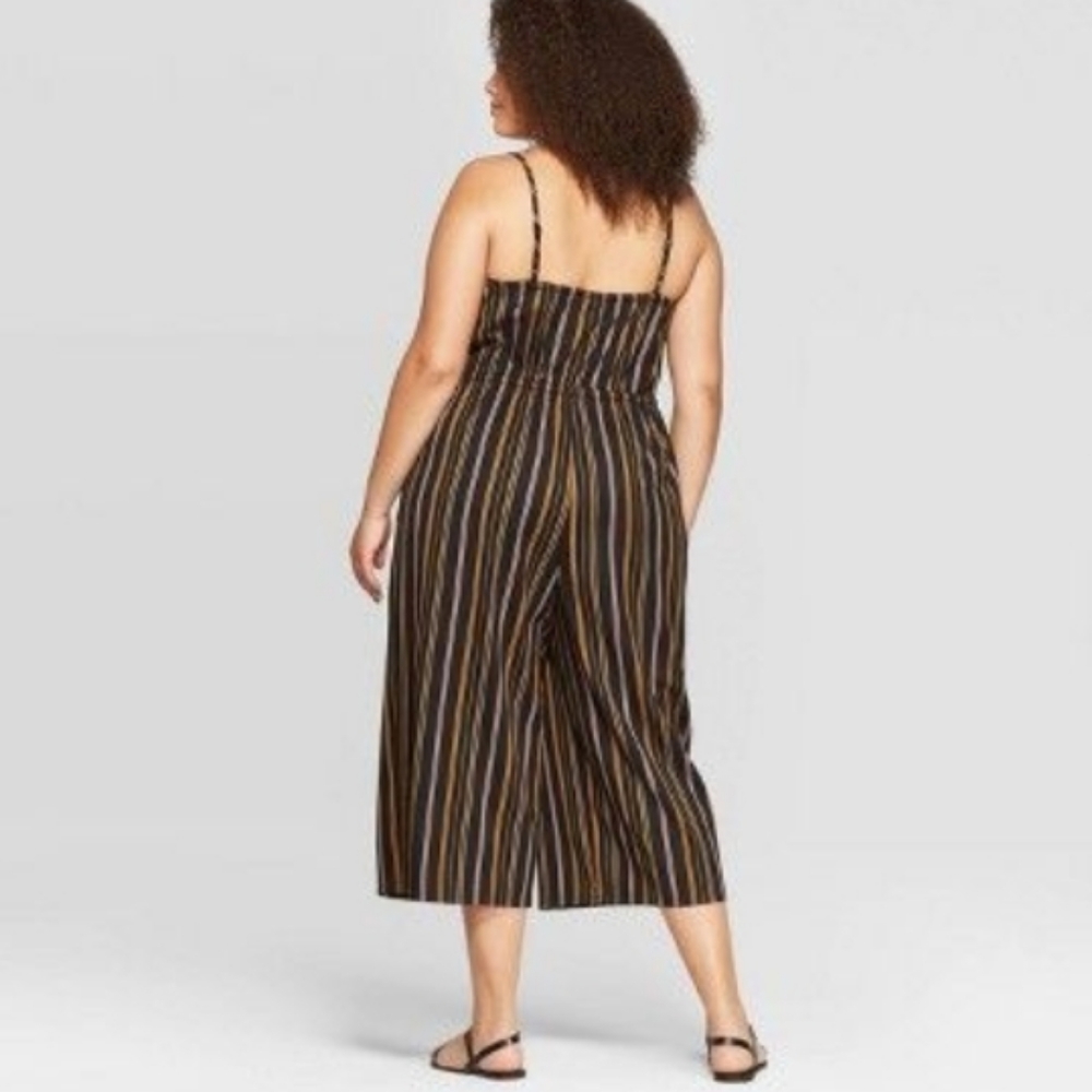 🆕️ AVA & VIV | Wide Leg Crop Jumpsuit - Picture 15 of 16